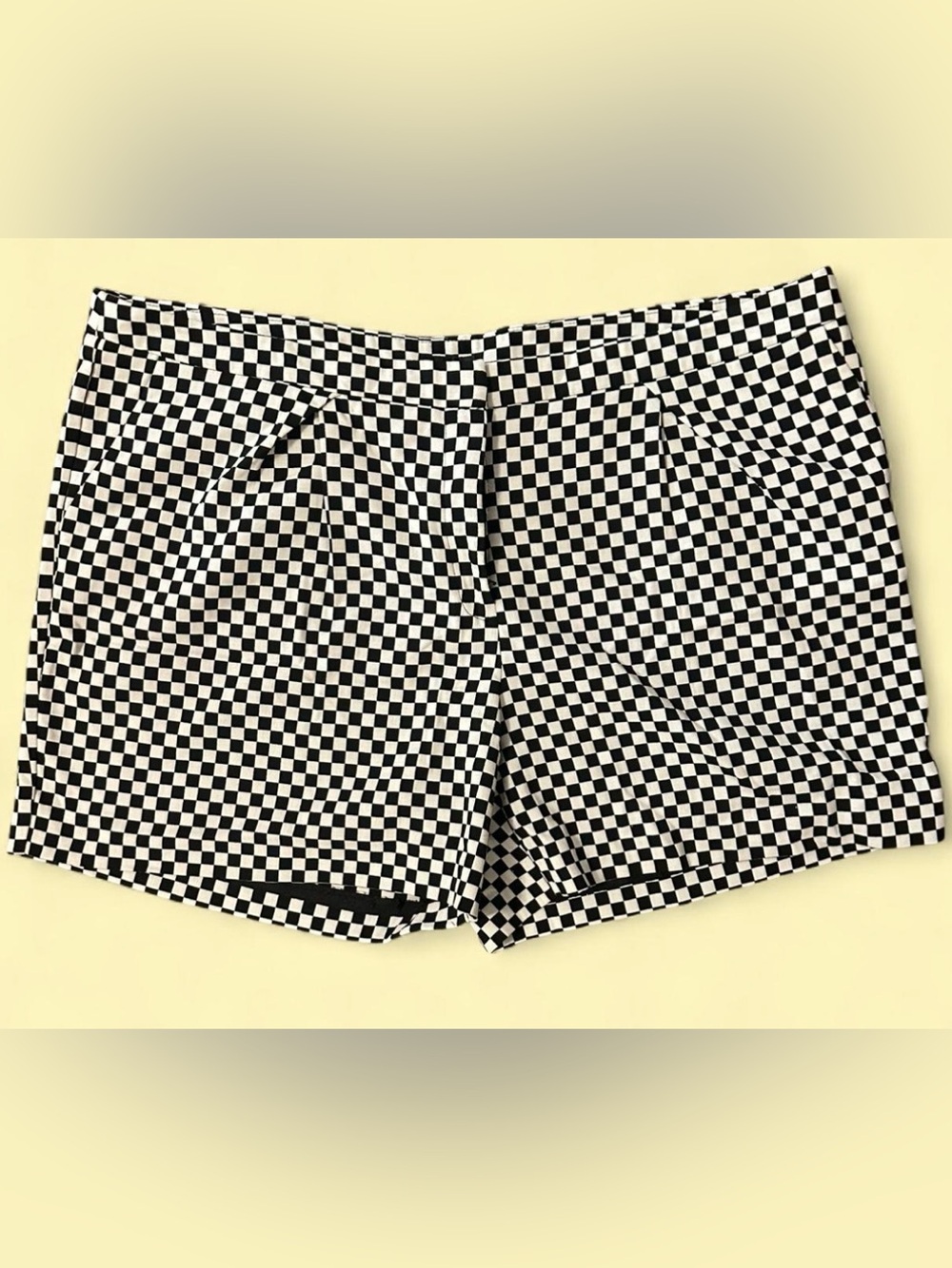 Worthington Black and White Checkerboard Shorts